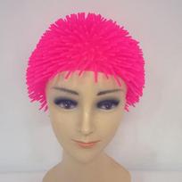 Wacky Shaky Hat With Spiky Tpr Hair, Fun Sensory Vibrant Colored Headpiece For Parties, Family Games, Gag Gifts & Entertainment A1 beige