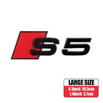 3D ABS Automobilio Kėbulo Galinės Bagažinės Ženkliuko Lipdukas Apdaila Auto Modifikavimo Aksesuarai Audi S3 S4 S5 S6 S7 S8 Galiniam Emblemai Lipdukai