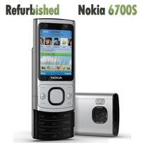 90% naujas Atnaujintas Originalus Nokia 6700 Slide Mobilusis Telefonas No charger sidabras