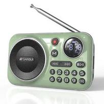 F21 Bluetooth garsiakalbiai Mini belaidis nešiojamas FM radijas senjorams Multifunkcinis lauko TF kortelės / USB muzikos grotuvas žalia