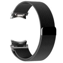 Milanese Loop apyrankė skirta Samsung Galaxy Watch 7 6 5 4 40mm 44mm 5 Pro Metalinė apyrankė Galaxy Watch 4 6 Classic 47 43 42 46 mm dirželis Galaxy Watch4 44mm juoda