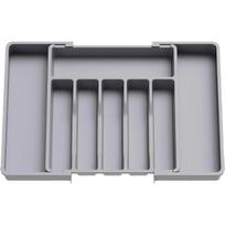 Expandable Kitchen Cutlery Storage Tray knife and fork storage box pilka