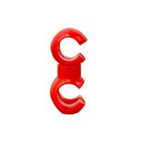 Mountain Bike Cable Guide Hose Organizer Clip - C/S Type Fixing Buckle red