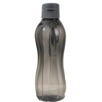 900/1100ML Plastikinis vandens buteliukas Didelės talpos Sandarus Atlenkiamas dangtelis Gėrimo buteliukas su rankena Dirželis Lengvas Kelioninis virdulys 1100ml juoda