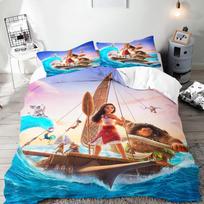 Moana pledo užvalkalų komplektas Antklodė Lovos Patalynė 3D Vaikų Patalynės Komplektas 3 Dalys 1 Antklodės Užvalkalas Karališkas Dydis 90X200CM