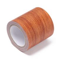 5M/ritinėlis lipni baldų remonto juosta su medžio tekstūra, durų lipdukai namams 5.7cm x 4.57m-Light Brown Oak brown
