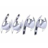 For Mitsubishi Pajero Sport QF - ABS Chrome Door Handle Bowl Cover Cup Cavity Trim ert Catch Molding Garnish ABS Chrome white