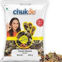 Chukde - Garam Masala Whole (7.05 OZ) .- Blend of 13 Spices - Authentic Indian Spice Blend for Rich Flavors - Whole Blended Spice - 200 Gm 200GM yellow