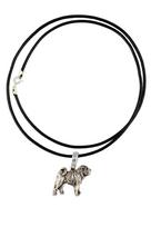 Shar Pei - Dog necklace, silver-plated pendant for the dog lover, subtle jewellery by Art-Dog sidabras