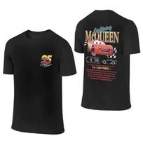 Vasaros Žaibo Makvyno ir Salės T-shirt poroms Mcqueen Sally T-shirt dvipusio spausdinimo marškinėliai Unisex moterims medvilniniai S black