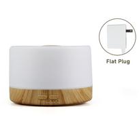 500ml Remote Control Essential Oil Diffuser Desktop Aroma Diffuser Mute Ultrasonic Air Humidifier with 7 Colors Night Light white