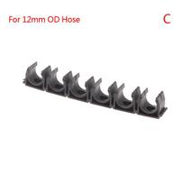 Pneumatic Tube Air Hose Fixing Clamp Water Pipe Holder Gas Compressor Tubing Diversion Flow Clip 6 Way 4mm 6mm 8mm 10mm 12mm16mm gray