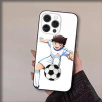 Anime C-Captain T-Tsubasa telefono dėklas, skirtas iPhone 17,16,15,14,13,12,11,Pro,Max,Plus,Air,X,XS,XR,SE,8,7,Mini,Minkštas juodas Funda iPhone14Plus
