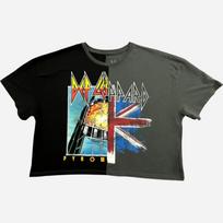 Def Leppard Grupės Trumpas T-shirt Moteriškas Vidutinis Juodas Pilkas Goodie Dvi Rankovės Marškinėliai S black