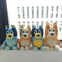 1-4Pcs Bluey Dog Bingo Family Plush Toy Cartoon Dog Soft Stuffed Animals Dolls Birthday Christmas Gifts Family Blue-Y Bingo!!! (As shown-17028)-