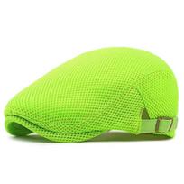 Pavasarinės ir vasarinės poliesterio su spauda Newsboy kepurės Vyriškos plokščios kepurės Moteriški dailininko beretės Kepurės 47 56-60cm wear yellow