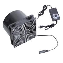 Reguliuojamo greičio 12 cm ortakinis ventiliatorius 3000 RPM DC12V efektyviai vėdinimui „pasidaryk pats“ suvirinimo dirbiniuose ir 3D spausdintuvų korpusuose 1 gray