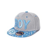 Kids Baseball Cap Boys Girls Snapback Hat Four Seasons Children Hip Hop Sun Cap Hat Cool Boy Embroidery All-Match Trendy For Daily Adjustable gray