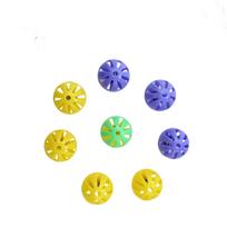 Plastic Hollow Ball Cage Design Lightweight Ventilated Structure for Pet Toy Craft and DIY Projects Pack of 8 Pieces one size blue