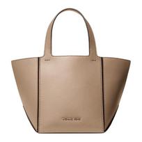 MICHAEL KORS Jordi brand logo cowhide handbag small size women's birch color ruda