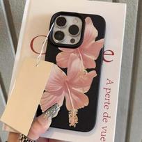 Rožinės Hibisko Gėlės dėklas Motorola Edge 60 50 Fusion NEO Stylus G84 G54 G85 G35 G05 G34 G75 G15 G Play 2025 Silikoninis dangtelis Motorola G15