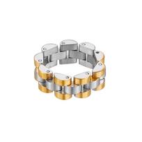 Fashion Titanium Steel Men and Women Hip-hop Stainless Steel  Ring 7 gray