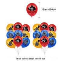 In Stock: Godzilla vs. Kong Birthday Party Decoration Set with Banner & Balloons black