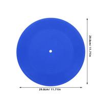 Vinilo plokštelės dekoracija Diskas Sienos Interjero papuošalai Vintažinis muzikos kambarys Netikros plokštelės namams Tušti CD papuošimai Bendrabutis mėlyna