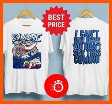 Emmure Shark Attack White T-Shirt Cotton All Size BL1866 XXXL red