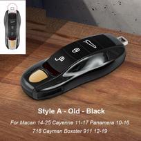 For Porsche Cayenne Macan Paramela 718 Taycan 911 Car Key Case Cover Key Shell Protective Cover Accessories black