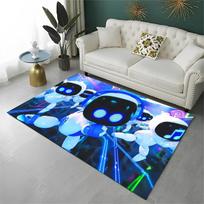 Game A-Astro Bot Cartoon Robot Non-Slip Area Rug for Living Room,Bedroom,Playroom,Soft Carpet Floor Mat Home Decor Rug Kids Room 40x60cm gray