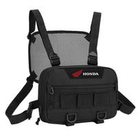For Honda CB CB400 CB650F CBF Africa Twin CRF1100L CRF 1100 Tactical Pouch Camping Backpack Chest Pack Vest bag LR0 gray