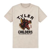 SPIKE COLLAR BITIN' LIST T-SHIRT Tyler Childers Print Merch Tees Summer Short Sleeve Casual Cotton Tshirts Fashion Unisex L smėlinė