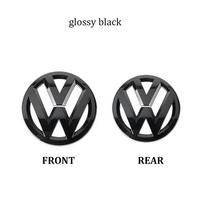Volkswagen Front Grill Emblem Rear Trunk Badge Lid Cover logo For VW POLO GOLF 5 6 7 7.5 8 MK7 MK7.5 MK8 Scirocco accessories ZI3 GOLF 8(MK8)2021 gray