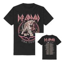 2026 Adrenalize Leopard Def Leppard T-Shirt Men Women Metal Rock Band Graphic Tee Oversized Unisex Short Sleeve Streetwear Cotton M gray