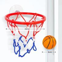 Wall Suction Mini Basketball Hoop No Drill Easy Install Portable Desktop Shooting Game Indoor Office Stress Relief Leisure Toy red