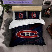 Montreal Canadiens Pattern Microfiber 3Pcs Bedding Set Decor Duvet Cover Set For Bedroom Home Use 135cm*200cm