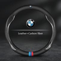 BMW Automobilio Vairo Dangtelis M X1 X3 X5 X6 G20 G30 E39 E46 E87 E90 E92 F10 F15 F30 Anglies Pluoštas Suede Oda Aksesuarai black