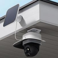 Abs Weatherproof Cover For Eufy S340 Protection Against Rain Sun White Security Camera Protective Cover