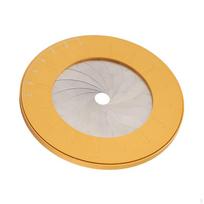 Adjustable Circle Drawing Tool Stainless Steel Rotary Measuring Ruler Creative Design Iris white