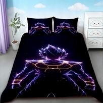 Kids Cartoon Dragon Ball Duvet Cover Goku Bedding Set Soft and Comfortable for Bedroom Decor Queen King Size Gifts 140*200cm/55x79in Single/Twin 3pcs