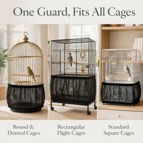Soft Airy Bird Cage Seed Catcher Stretchy Skirt Bird Cage Skirt  For Parrot juoda