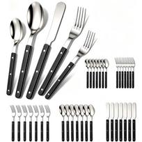40Pcs Acrylic Handle Knife Fork Spoon Set Stainless Steels Dinner Cutlery Set Western Dinnerware Home Kitchen Flatware juoda