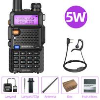 Baofeng UV5R True 8W Portable Walkie Talkie Long Range VHF/UHF Dual Band Rechargeable Two Way Radio Amateur for Camping Hunting EURO
