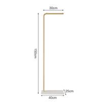 Šiaurietiško modernaus stiliaus lengvo prabangaus grindinio drabužių stovas: Paprastas miegamojo drabužių kabykla L Shape (Disc) Height 150cm