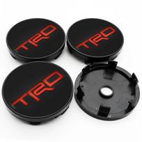 4Pcs For Toyota TRD Corolla Auris Yaris Prius Highlander 60mm 56mm Car Wheel Center Hub Cap Rim Cover  qaw8 Stickers Badge Accessories gray