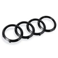 Automobilio logotipas Ženklelis Juodas Priekinės grotelės Galinė bagažinė 4 žiedai Lipdukas Emblema Audi A1 A3 A4 A5 A6 A7 S3 S4 S5 S6 RS3 RS4 RS6 Q3 Q5 Q7 Rear 192mm A5 Radian black