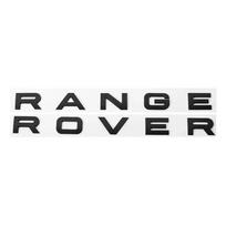 3D ABS Car Front Hood Emblem Badge Decal Letters Sticker for Range Rover DBBDX4 Logo For Range Rover Evoque Sport HSE SE V8 Accessories matinė juoda spalva