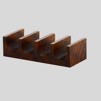Thickened Walnut Sushi Rack Japanese Style Sushi Wooden Tray Food Display Rack  Restaurant Use Style H 6.69x2.83in