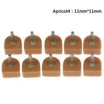 10 vnt. Aukštakulnių batų taisymo antgaliai 11mm*11mm abrikosas